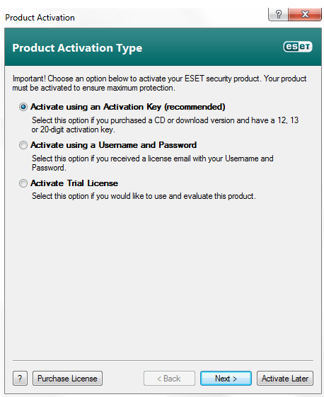 Eset antivirus with keygen.
