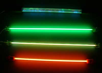 Fluorescent Tubes on Fluorescent Tube  And A Pink Cold Cathode Fluorescent Tube