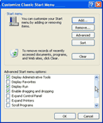 XP Classic Menu
