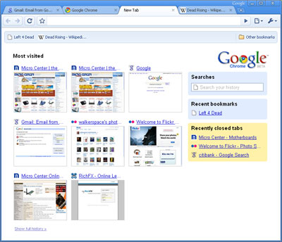 New Tab Page