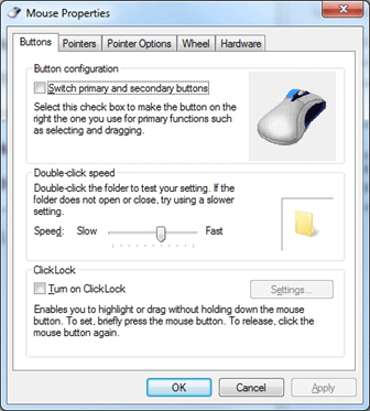 Windows Mouse Properties