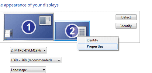 Windows Display Properties