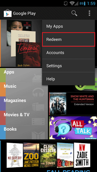 How To Redeem A Gift Card On The Google Play Store