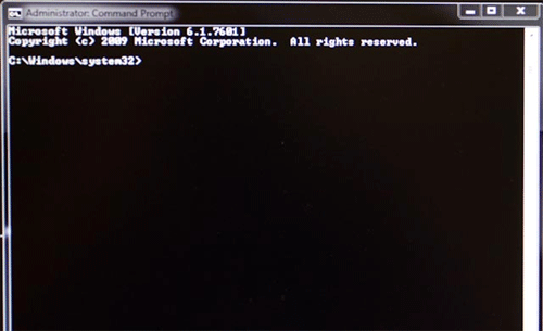 command prompt system image restore