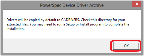 OK to Acknowledge Driver Download